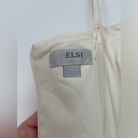 Helsi Audrey Square-Neck Floral Appliqué Sheer Midi Dress - Size XS - Picture 9 of 16